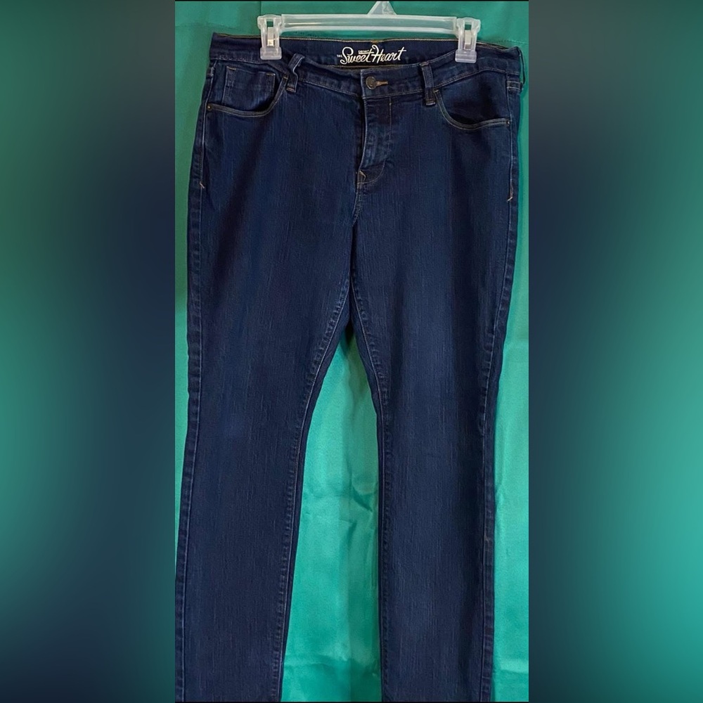 Old Navy Dark Blue Straight Leg Jeans